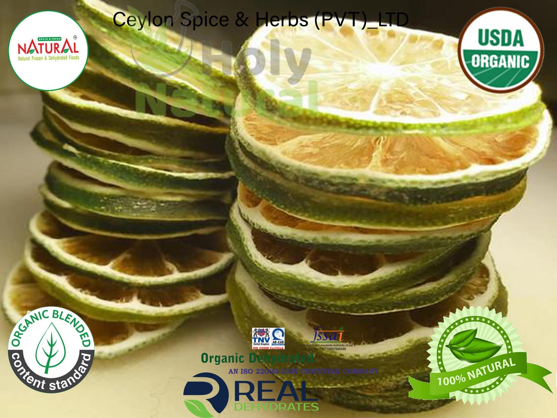 Organic Limes Dehydrated Fresh Lime Slices teafruit Etsy