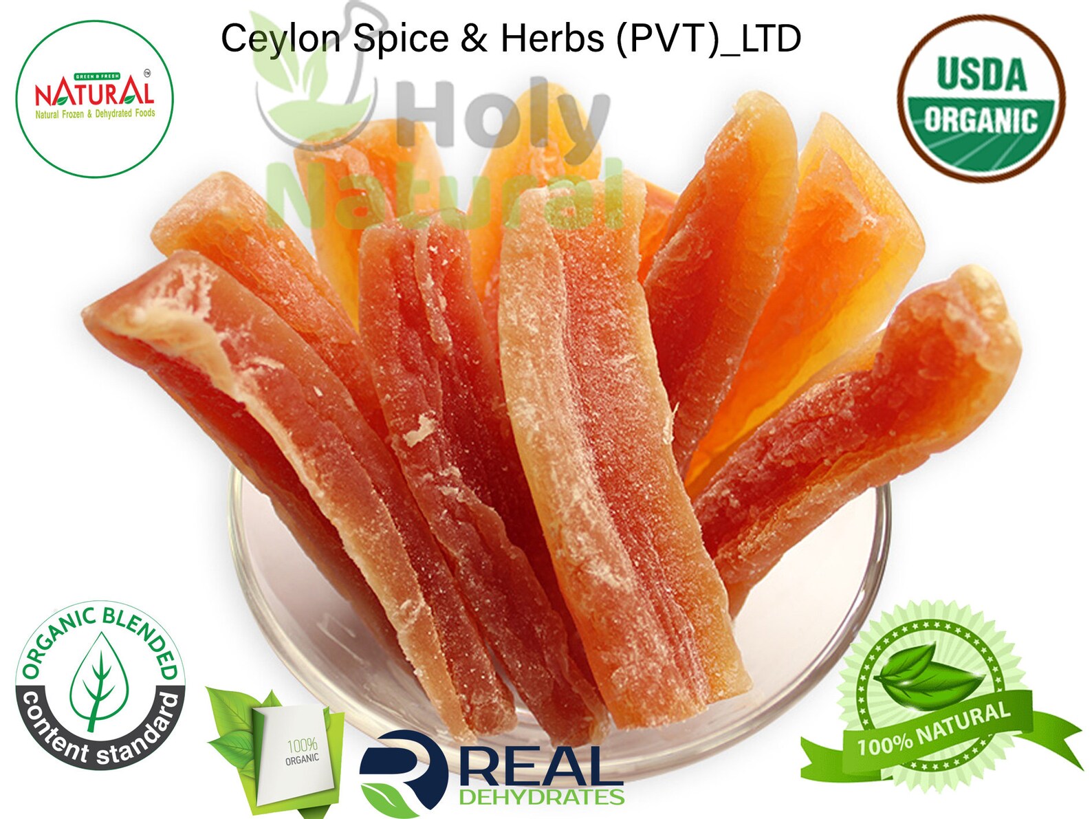 Red Royal Papaya Dehydrated / Dried Papaya 100 Natural Etsy