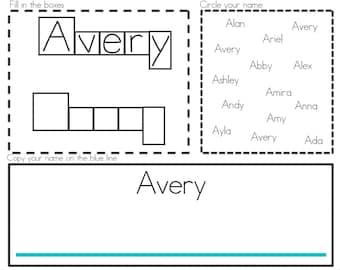 Name Worksheet