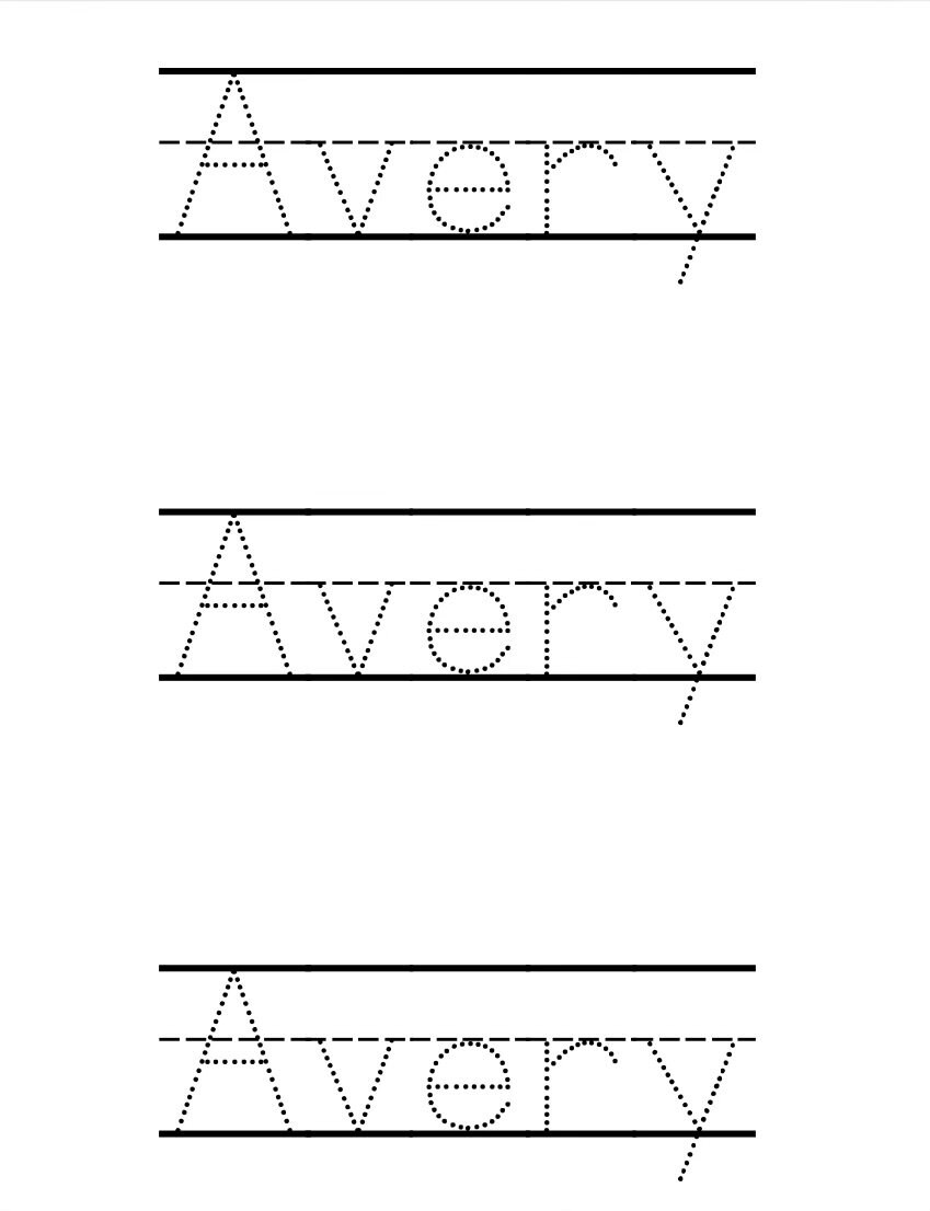 Personalized Name Tracing Worksheet, Handwriting Practice (printable ...
