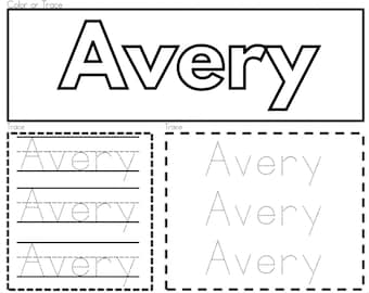 Name Tracing Worksheet