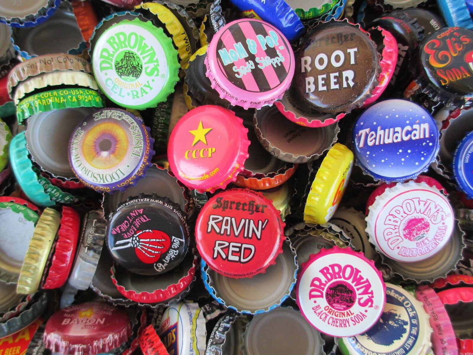 500 Soda Bottle Caps Awesome Mix of Colors and Brands . No Etsy