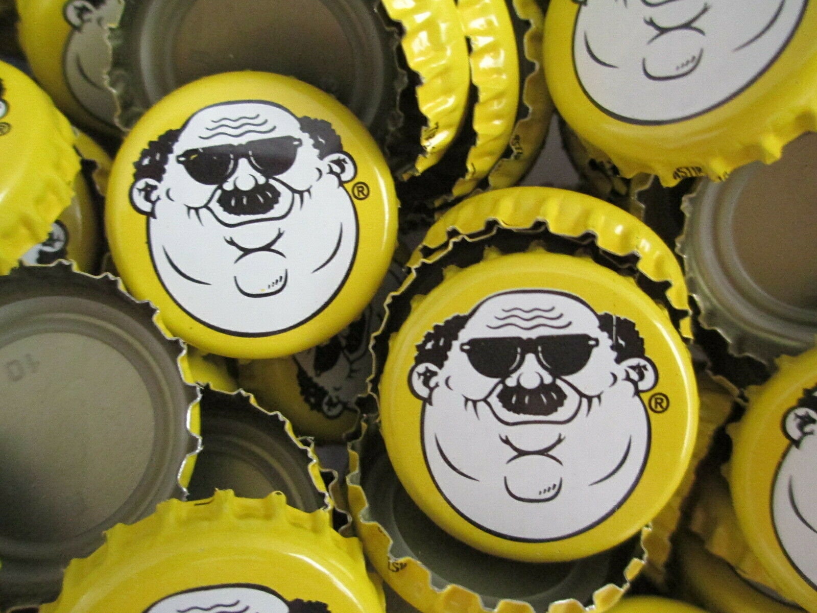 100 Cerveza de cerveza de cabeza gorda amarilla tapas de Etsy