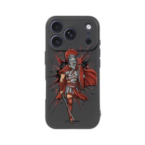 Funda para iPhone Guerrero Espartano - Ilustración de gladiador romano, arte de soldado romano antiguo / SIMPLYMDRN