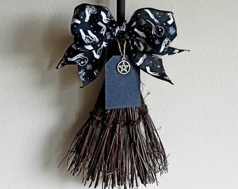 Witches broom, witch besom, halloween decor, altar broom, altar tools, witch tools