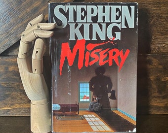 Misery, Stephen King, 1st EDITION, hardcover, copyright 1987, with dust jacket, vintage horror book