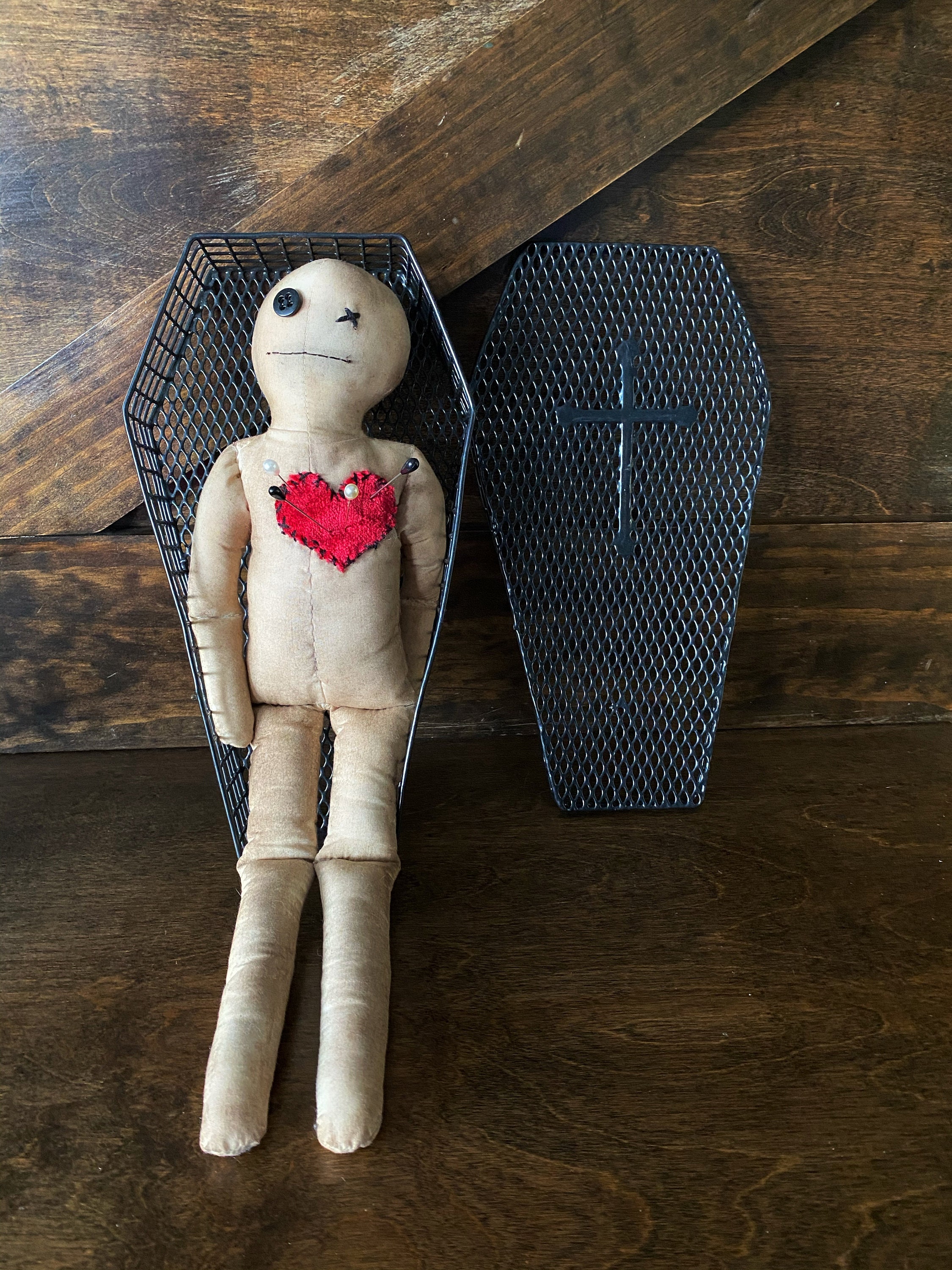 Petite 2 Inch Victorian Gothic Voodoo Pins - 4 Pack Assorted Colors For Dolls & Crafts