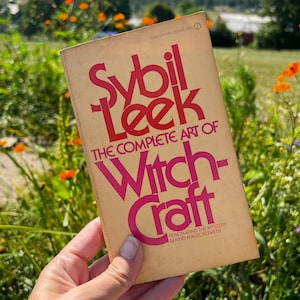 Vintage Witchcraft book, by Sybil Leek, paperback, copyright 1971, first printing, witch gift idea