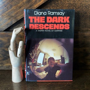 Vintage horror book, The Dark Descends, copyright 1975, hardcover, with dust jacket