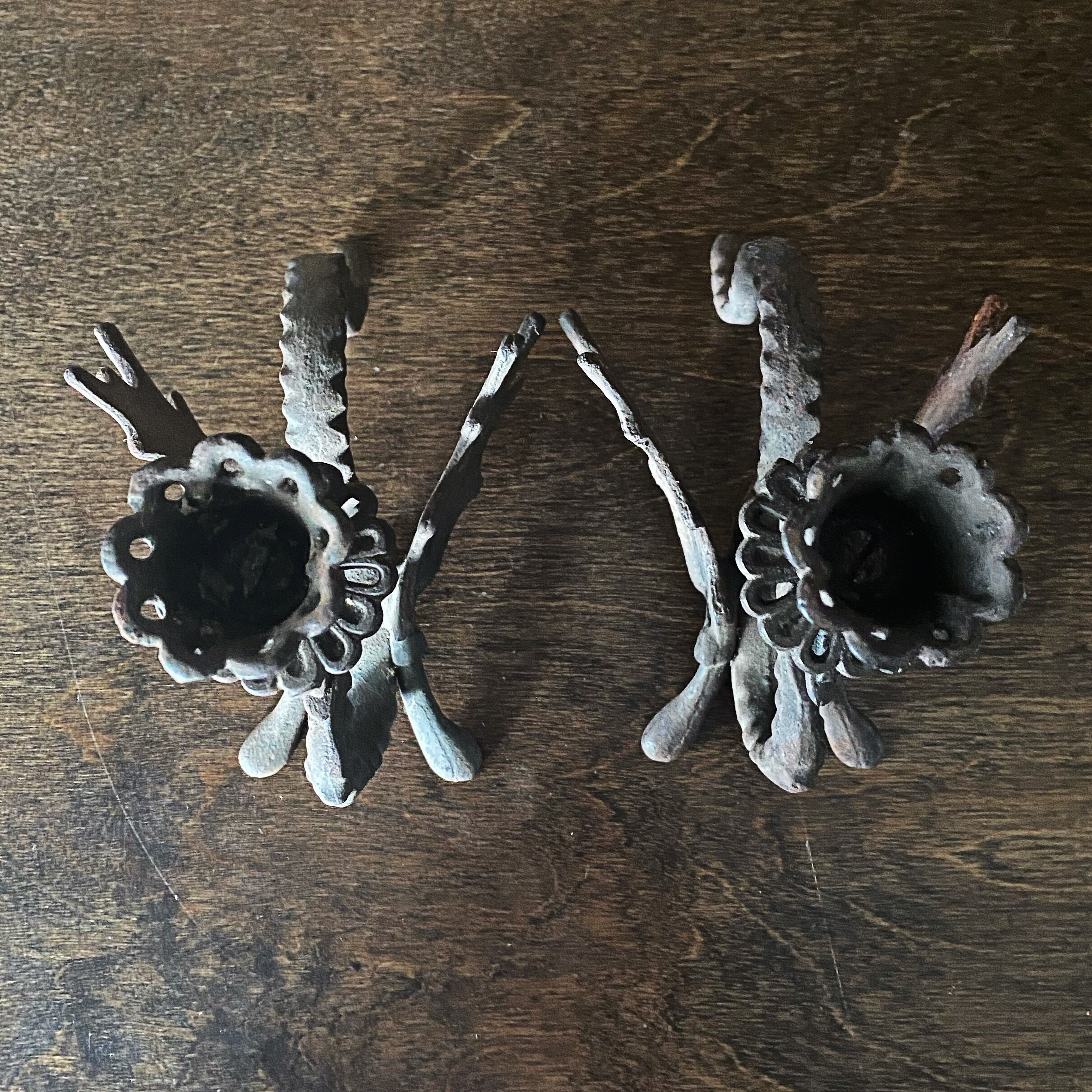 Antique Dragon Candle Holders Vintage Cast Iron Dragons Etsy