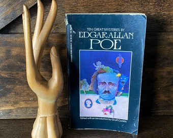 Vintage Edgar Allan Poe Paperback, Ten Mysteries (1989) Scholastic Edition