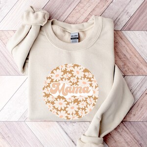 MAMA Sweatshirt, Retro Mama sweatshirt, Mother’s Day Gift, Mama shirt, Gift for Mom, Mama Floral shirt, New Mom gift, Mothers Day gift