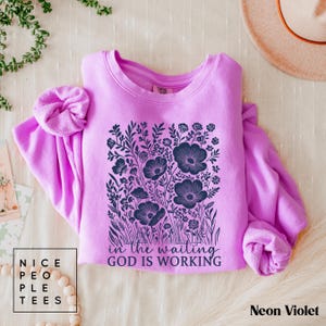 Comfort Colors Christian Sweatshirt: Retro Bible Verse Faith Tee