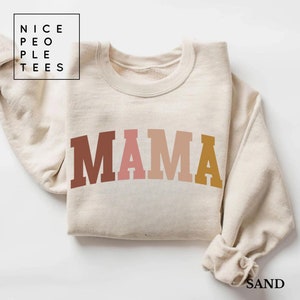 Mama Sweatshirt, Mama Shirt, Mama Crewneck, Boho Mama Sweatshirt, Mama Crewneck, New Mother Sweatshirt, Mom Sweatshirt, Minimalist Mom Tee