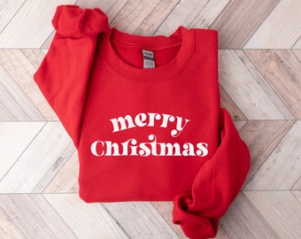 Christmas Sweatshirt, Merry Christmas Sweatshirt, Christmas shirt for Women, Christmas Crewneck Sweatshirt, Holiday Sweater, Christmas gift