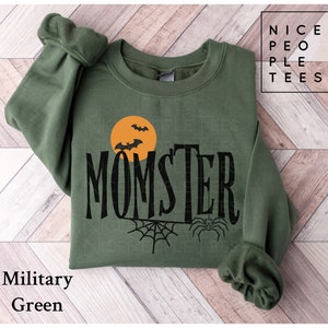 Momster Halloween Sweatshirt, Momster Shirt, Halloween Shirts for Mom, Mom Halloween Crewneck, Halloween Mom Sweater, Funny Halloween Tshirt