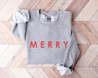 Christmas Sweatshirt, Merry Christmas Sweatshirt, Christmas shirt for Women, Christmas Crewneck Sweatshirt, Holiday Sweater, Christmas gift