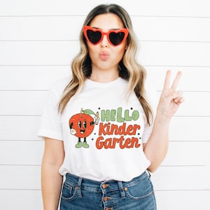 Kindergarten Teacher Shirt, Retro Teacher Shirt, Kindergarten Team Teacher Shirts, Kindergarten Tee, Kindergarten Vibes, First Day of School