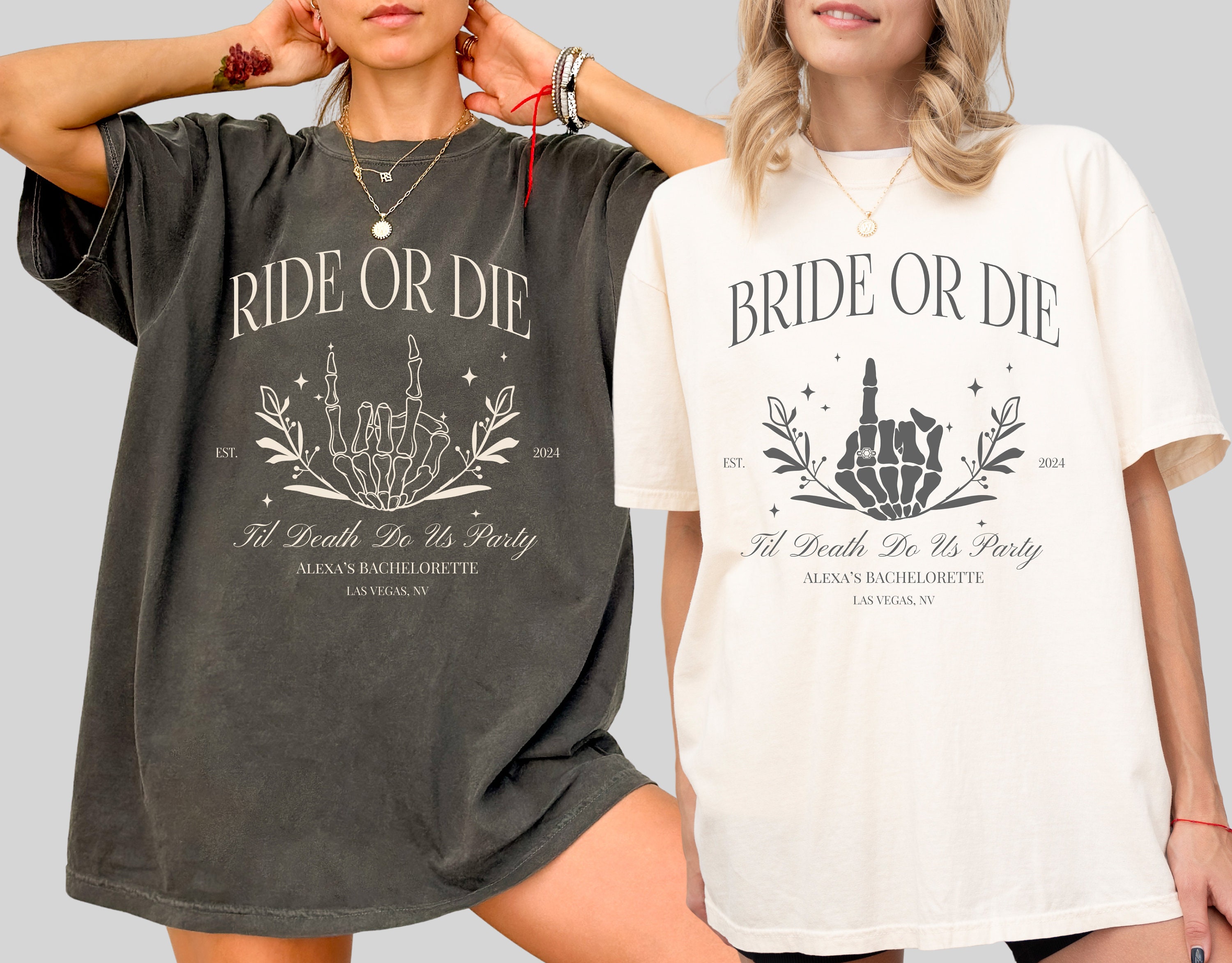 Bride Or Die Shirts, Til Death Do us Party, Funny Bachelorette Party Shirts, Death Do us Party Shirts, Bachelorette Comfort Colors shirts
