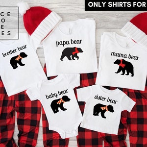 New PAPA BEAR Buffalo Plaid Flannel Father39;s Day Christmas Gift