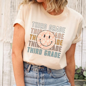 Retro Third Grade Shirt, Third Grade Teacher shirts, 3rd Grade Shirts, 3rd Grade Crew Teacher Shirts, Third Grade Matching 3rd Grade Team