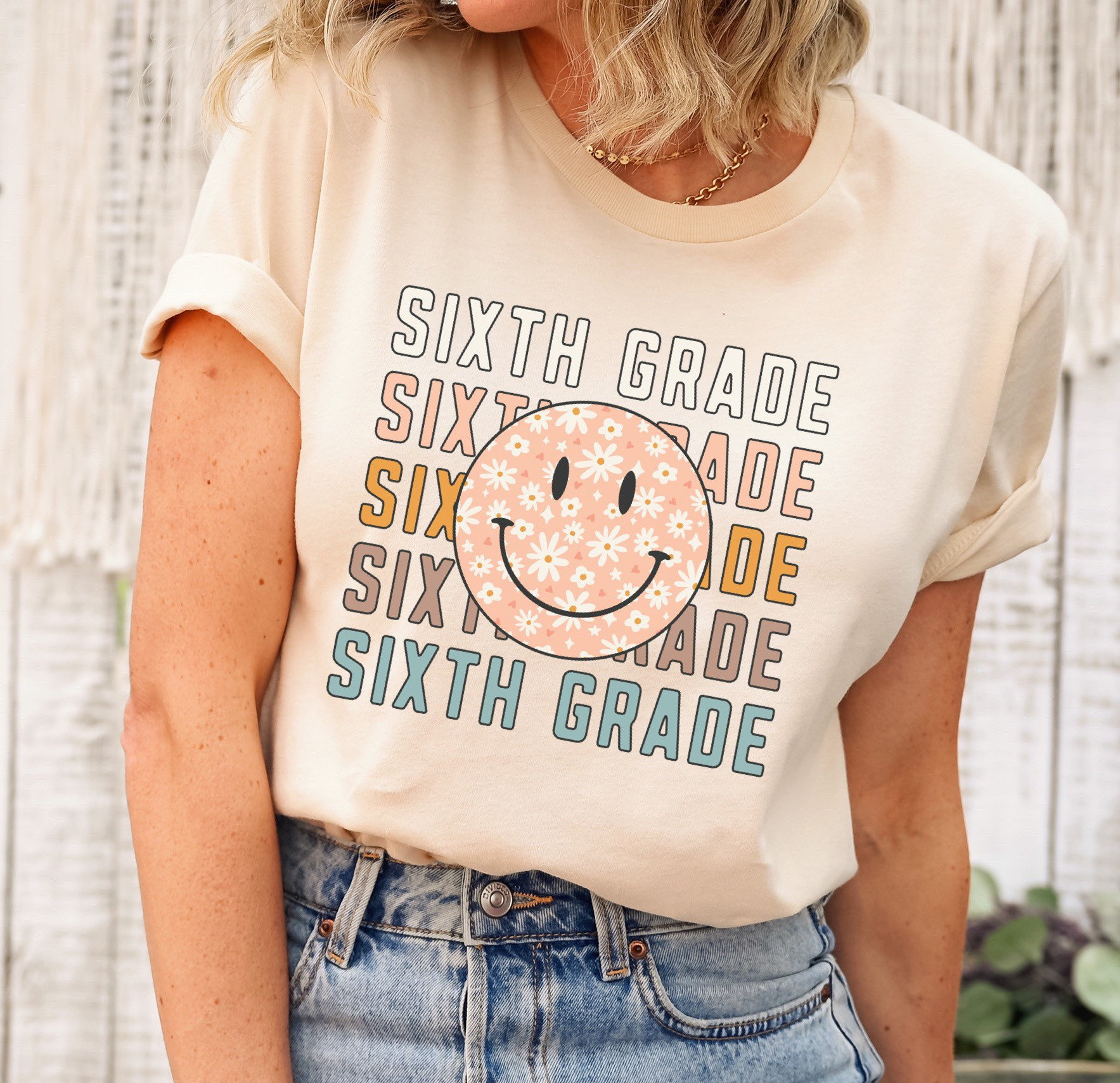 Sixth Grade Teacher Shirt Retro Teacher Shirt 6th Grade Team T