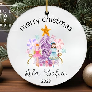 Personalized Nutcracker Christmas Ornament, Ballet Christmas Ornament, Custom Christmas Ornament, Ceramic Ballerina Ornament, Christmas Gift