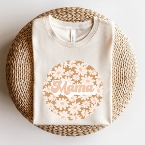 Retro Floral Mama shirt, Mom Tee, Mother’s Day Gift, Mama Flower Graphic T-shirt, gift for mom, new First Mothers Day shirt, Mama shirts