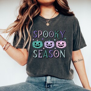 Halloween Comfort Colors Shirt, Comfort Colors® Halloween t-shirt, Fall Shirt, Pumpkin shirt, Halloween Pumpkin TShirt, Jack O Lantern shirt
