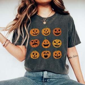 Halloween Comfort Colors Shirt, Comfort Colors® Halloween t-shirt, Fall Shirt, Pumpkin shirt, Halloween Pumpkin TShirt, Jack O Lantern shirt