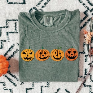 Halloween Comfort Colors Shirt, Comfort Colors® Halloween t-shirt, Fall Shirt, Pumpkin shirt, Halloween Pumpkin TShirt, Jack O Lantern shirt