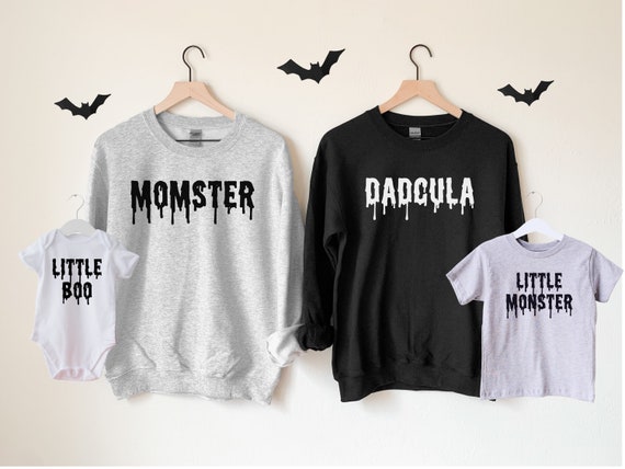 Momster Dadcula Halloween Sweatshirts: Matching Family Outfits
