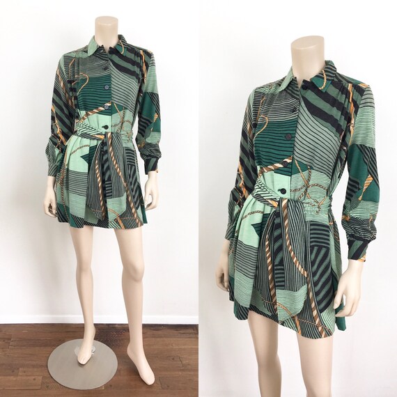 Vintage HANAE MORI Graphic ROPE Print Swing Tent D