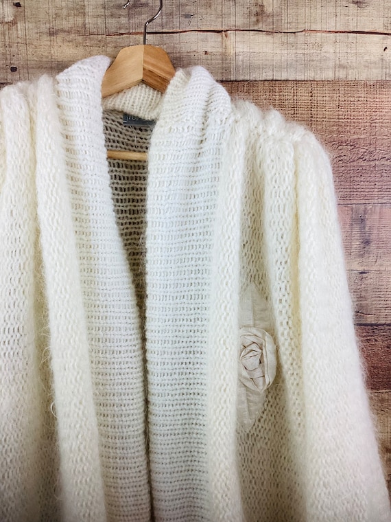 Vintage 1980s OVERSIZED MOHAIR COCOON Sweater Ope… - image 2