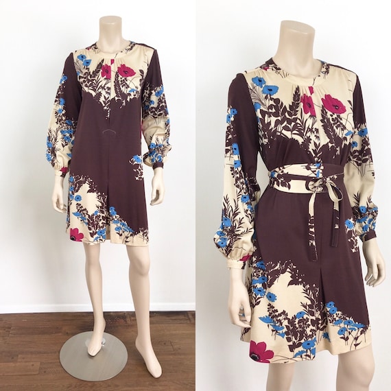 Vintage HANAE MORI Floral Print Tent Dress