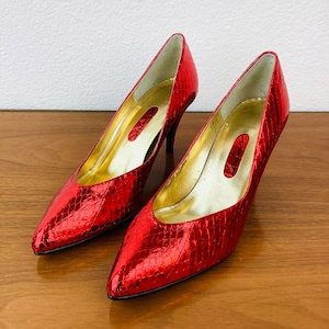 red and gold dress shoes Terroni Men's Slip-On Shoe-Fashionable-Italian Design-Luxury Comfort Dress Shoe-Gold Pantherhead- Wedding Shoes-Prom Shoe you wont find kicks like these anywhere else Men Shoes Amali-Red  Men