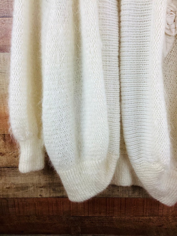 Vintage 1980s OVERSIZED MOHAIR COCOON Sweater Ope… - image 3