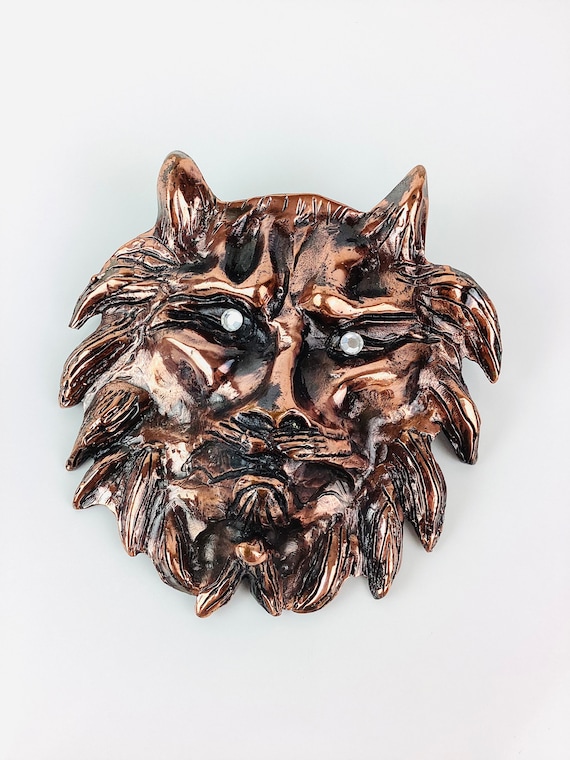 VTG LALOON Excusive Design Double Lion Belt Buckle Vtg Laloon Exclusive Design BIG Gold Lion main image 3