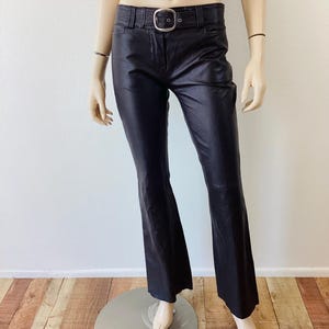 70s vintage leather pants モーターサイクル　フレア 70s Leather Pants - Etsy