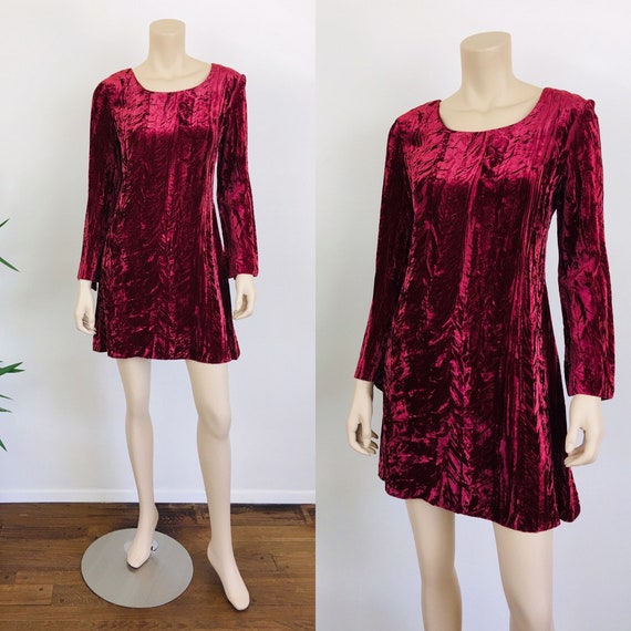 Vintage 1970s CRUSHED VELVET Young Edwardian Bell