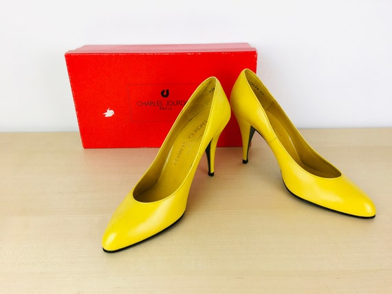 Bright yellow cheap heels