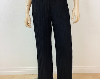 【80s〜】 vintage wide baggy slacks Deadstock Vintage 1980s Pleat-front Trousers (XS-L