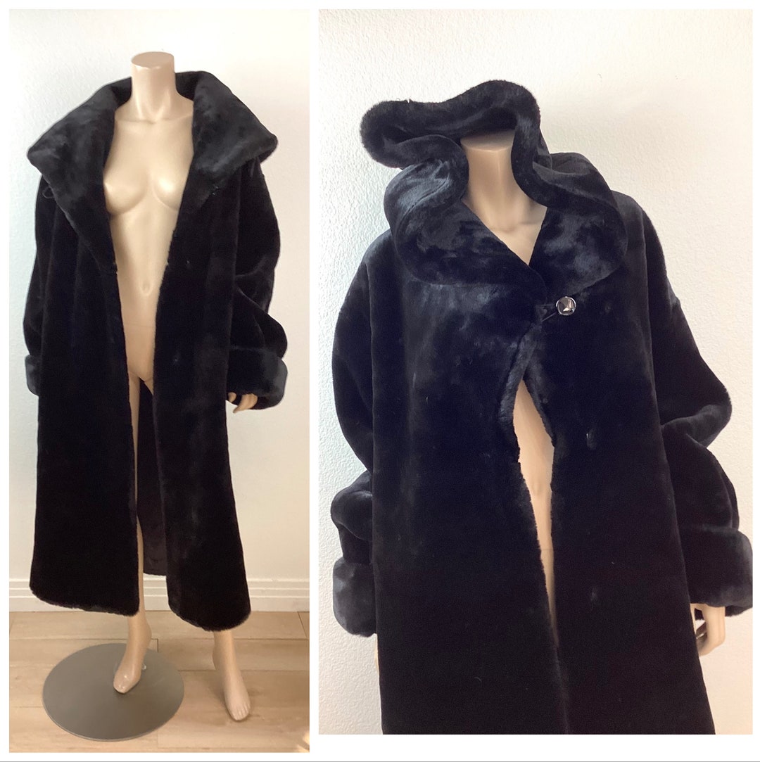 faux fur shawl collar dressing gown