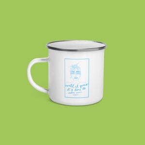 CaLM DoWN now - enamel mug