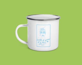 CaLM DoWN now - enamel mug