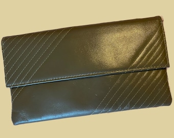 Vintage Jane Shelton Clutch Bag | Leather Clutch | Vintage Fashion | Designer Vintage Bag | Small Evening Bag | Vintage Accessory | 767
