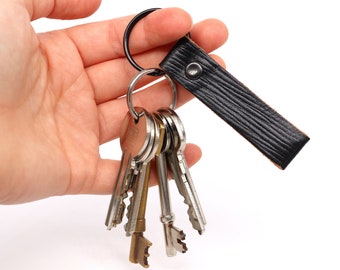 Anello chiave loop in pelle / Key Fob / Catena di chiavi in pelle / Regalo con chiave in pelle / Tag borsa loop in pelle / vendita Keyring / Anello chiave