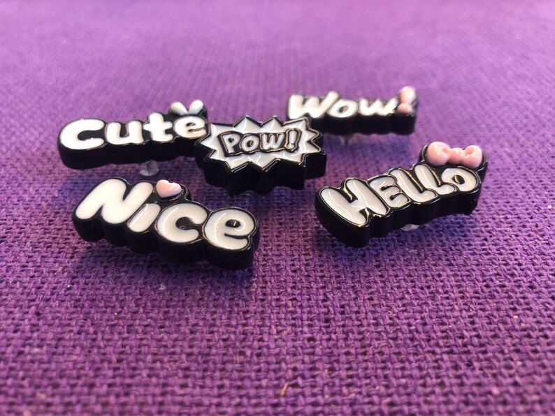 Pin Wording Random Cute Slogan Push Pins | Kawaii Word Pushpins | Lucky Dip Pins ...