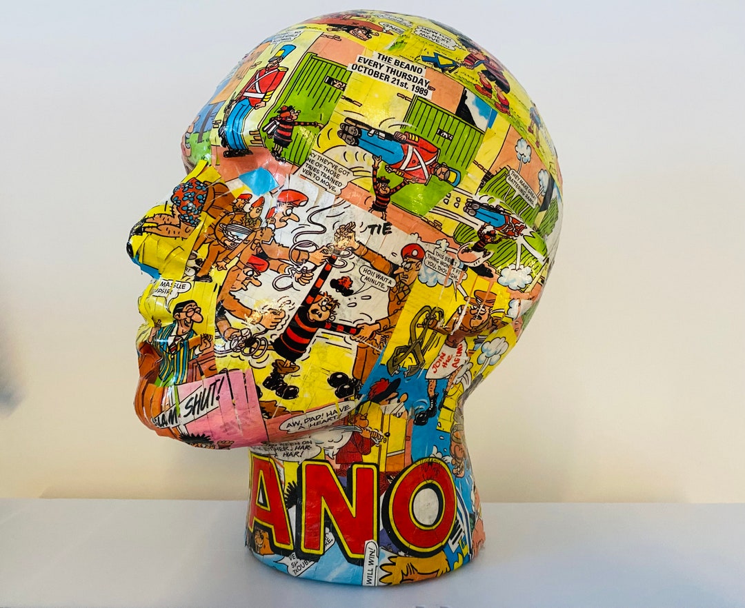 Comic Mannequin Head Headphone Stand Hat Stand Fascinator Stand Head