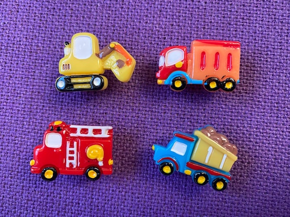Truck Push Pins | Lorry Pushpins | Fire Engine Shaped Tacks | Cork Board Tacks | Cork Board Pins | Notice Board Pins | Reminder Pin